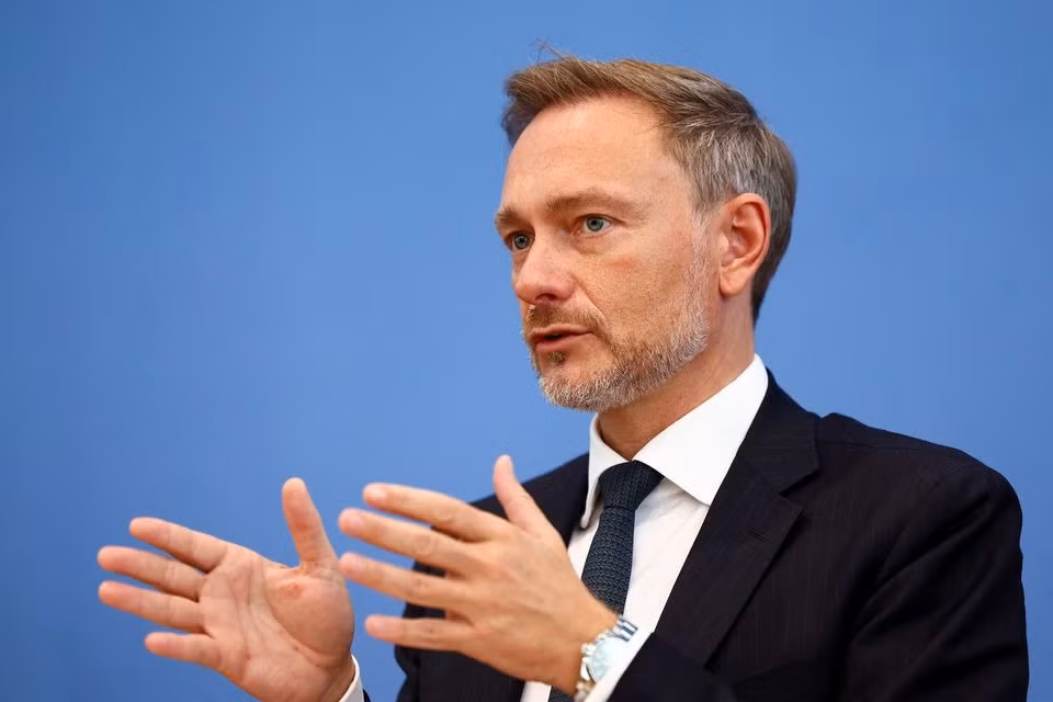 Bộ trưởng Tài chính Ðức Christian Lindner. Ảnh: Reuters