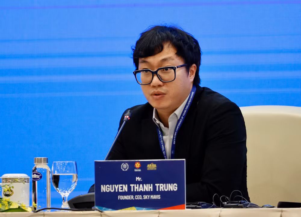 Ông Nguyễn Thành Trung, Giám đốc điều hành Sky Mavis. (Ảnh: DUY LINH)