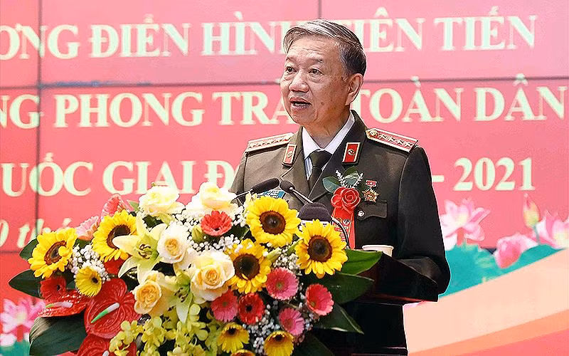 Đại tướng Tô Lâm phát biểu ý kiến. Đại tướng Tô Lâm phát biểu ý kiến.