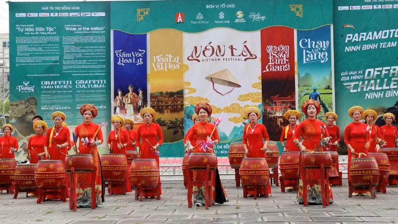 Màn trống hội tại sự kiện. 