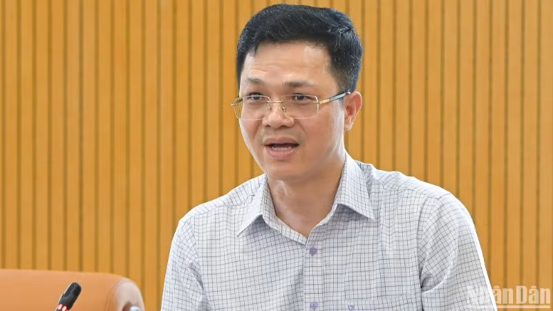 TS Nguyễn Văn Long, Vụ trưởng Vụ Khoa học và Công nghệ, Bộ Nông nghiệp và Môi trường phát biểu tại buổi họp báo.