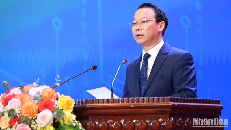 Bộ trưởng Nông nghiệp và Môi trường Đỗ Đức Duy phát biểu tại Hội nghị.