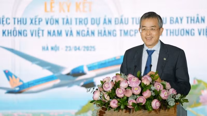 Ông Đặng Ngọc Hòa, Chủ tịch Hội đồng quản trị Vietnam Airlines phát biểu. Ông Đặng Ngọc Hòa, Chủ tịch Hội đồng quản trị Vietnam Airlines phát biểu.