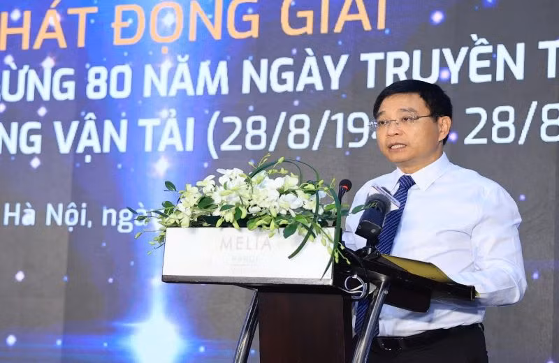 Bộ trưởng Giao thông vận tải Nguyễn Văn Thắng phát động Giải báo chí chào mừng 80 năm ngành Giao thông vận tải.