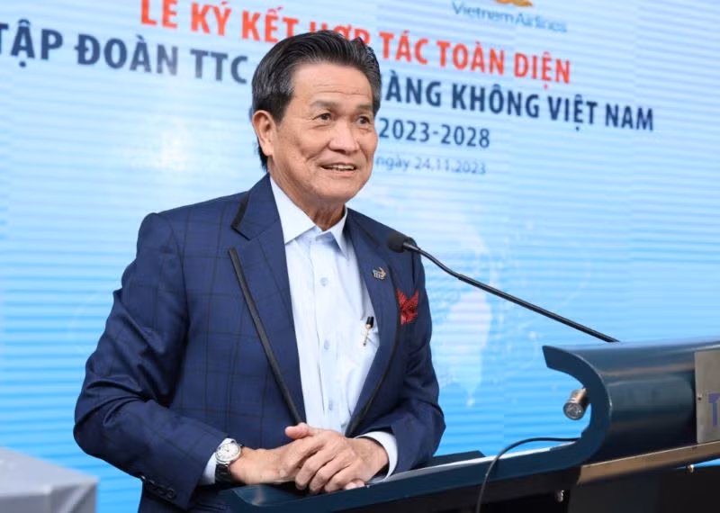 Ông Đặng Văn Thành - Chủ tịch Tập đoàn TTC phát biểu tại sự kiện.