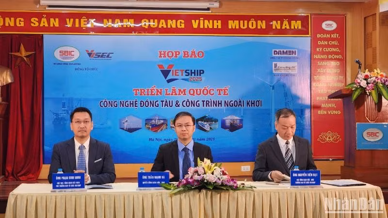 Lãnh đạo Tổng Công ty SBIC, Công ty VISEC chủ trì họp báo giới thiệu Triển lãm quốc tế Vietship 2025.