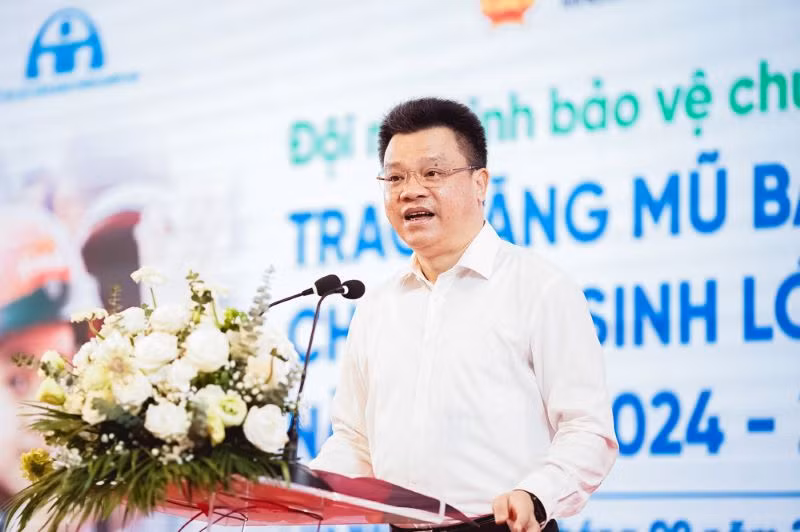 Ông Lê Kim Thành, Phó Chủ tịch chuyên trách Ủy ban An toàn giao thông quốc gia phát biểu.