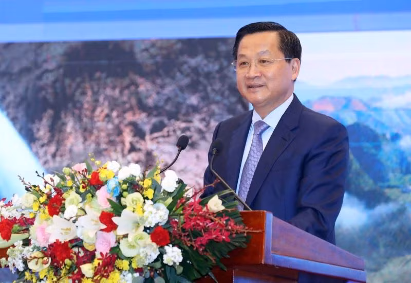 Phó Thủ tướng Lê Minh Khái phát biểu. Phó Thủ tướng Lê Minh Khái phát biểu.