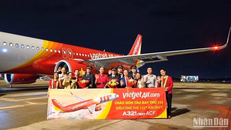Vietjet vừa đón tàu bay thứ 111 về với đội tàu bay hiện đại của hãng.