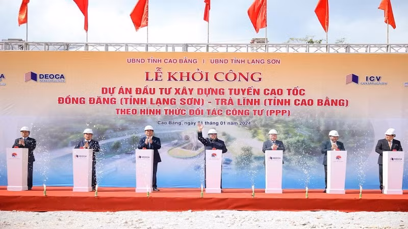 Lễ khởi công dự án đầu tư xây dựng tuyến cao tốc Đồng Đăng-Trà Lĩnh.