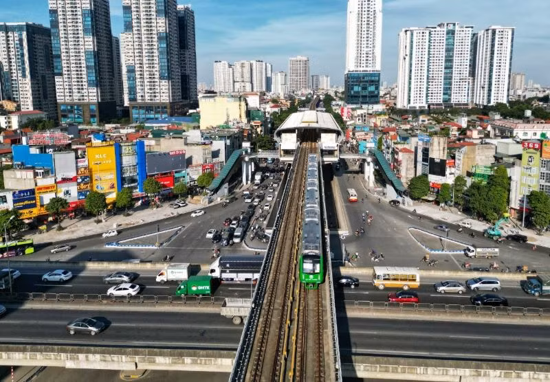 Tuyến đường sắt đô thị Cát Linh-Hà Đông.