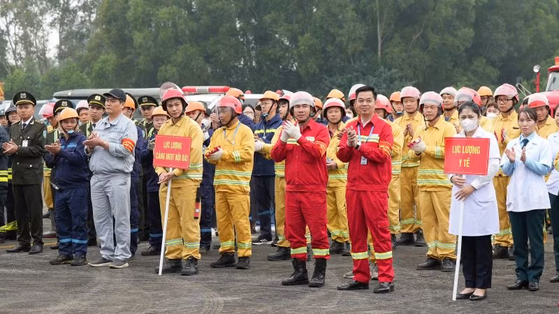 Các lực lượng tham gia diễn tập. Các lực lượng tham gia diễn tập.