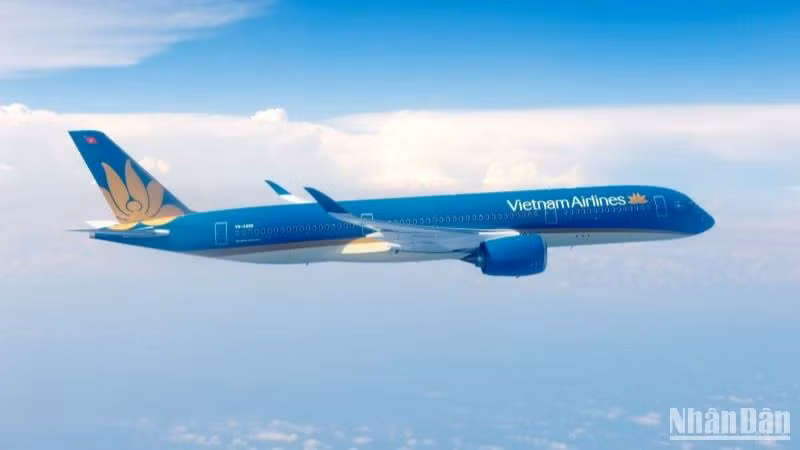 Máy bay Vietnam Airlines.