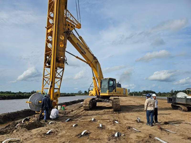 Tổng giá trị sản lượng đoạn Cần Thơ-Cà Mau đến nay đạt hơn 1.700 tỷ đồng, tương đương 9% giá trị hợp đồng.