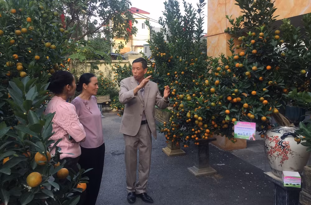 Khách tham quan đến với các tác phẩm tham gia Hội thi. 