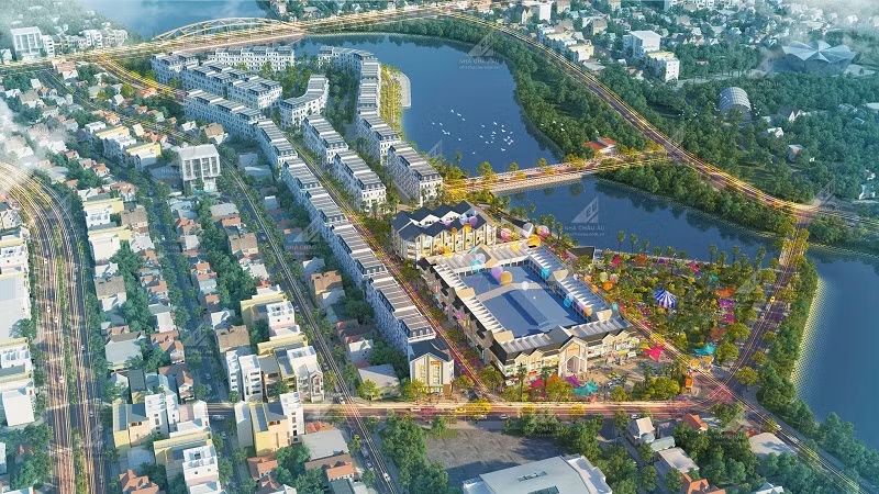 Phối cảnh dự án chợ du lịch Mường Thanh-Điện Biên.