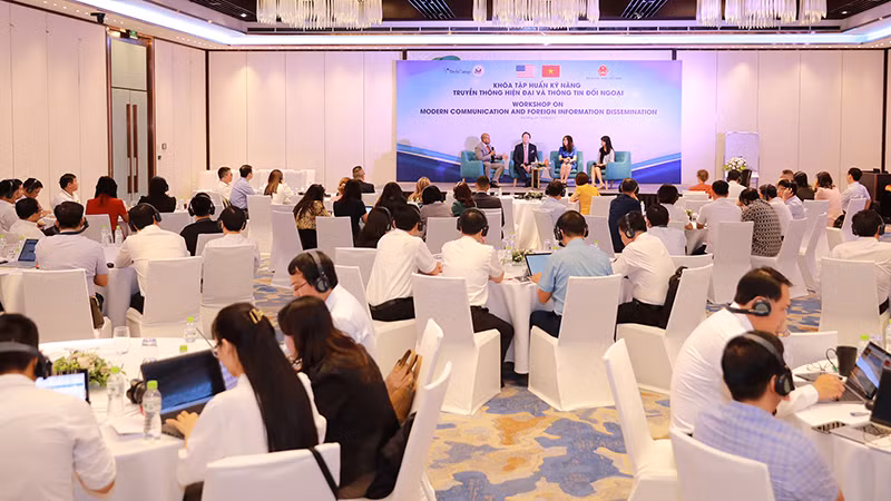 Quang cảnh buổi tập huấn. (Ảnh: Bộ Ngoại giao) Quang cảnh buổi tập huấn. (Ảnh: Bộ Ngoại giao)