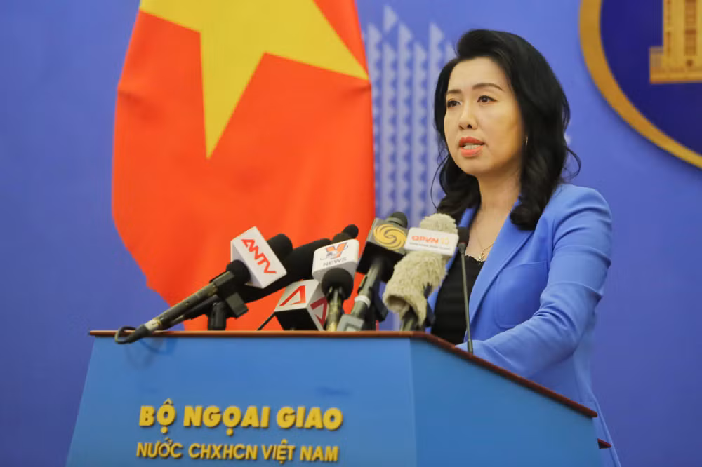 Người phát ngôn Bộ Ngoại giao Lê Thị Thu Hằng. (Ảnh: VGP) 