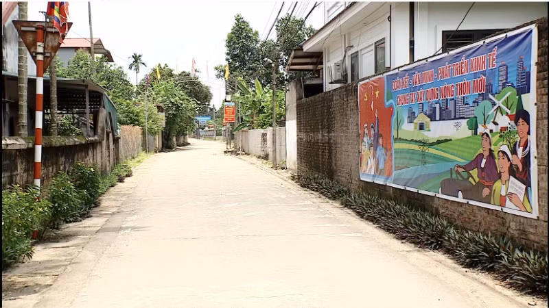 Làng quê đã "thay da đổi thịt" khi xây dựng nông thôn mới.