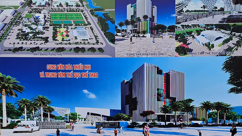 Phối cảnh công trình trọng điểm ở thành phố Thanh Hóa.