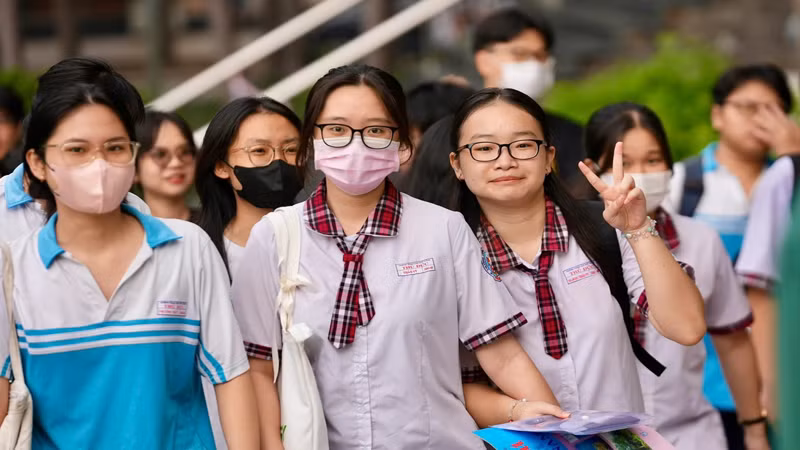Thí sinh tham gia kỳ thi đánh giá năng lực đợt 2 năm 2024 do Đại học Quốc gia Thành phố Hồ Chí Minh tổ chức ngày 2/6.