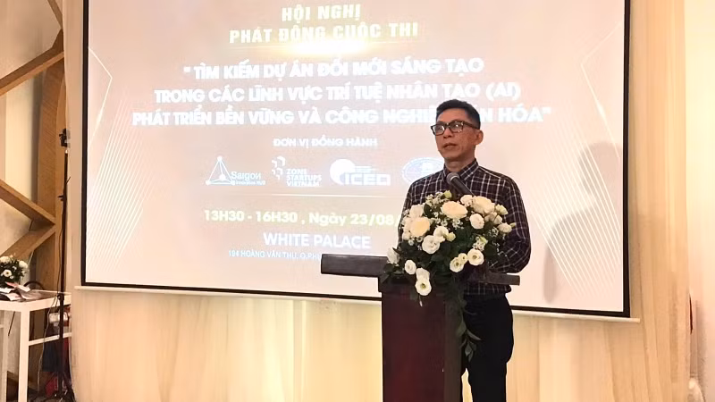 Ông Nguyễn Việt Dũng, Giám đốc Sở Khoa học và Công nghệ Thành phố Hồ Chí Minh phát biểu tại lễ ký kết. Ông Nguyễn Việt Dũng, Giám đốc Sở Khoa học và Công nghệ Thành phố Hồ Chí Minh phát biểu tại lễ ký kết.