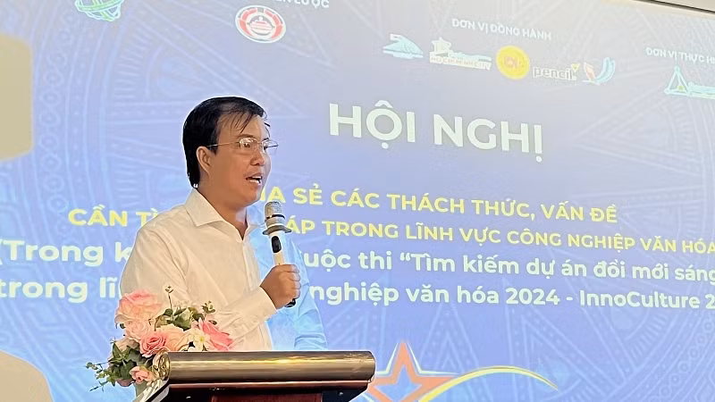 Đại biểu phát biểu tại hội nghị.