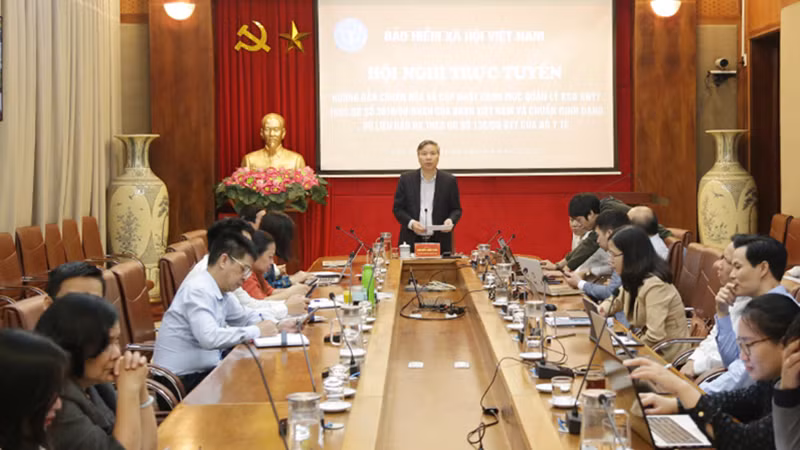 Quang cảnh hội nghị. (Ảnh: Tạp chí Bảo hiểm xã hội) Quang cảnh hội nghị. (Ảnh: Tạp chí Bảo hiểm xã hội)