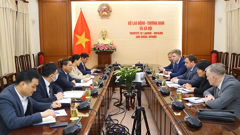 Quang cảnh buổi tiếp. (Ảnh: Molisa)