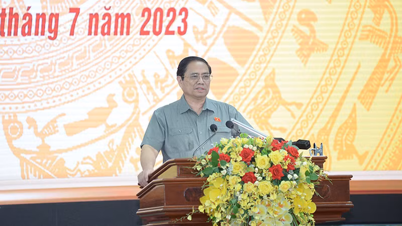 Thủ tướng Phạm Minh Chính phát biểu tại Hội nghị.