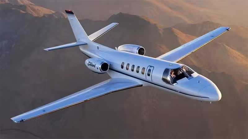 Hình ảnh máy bay Cessna C550 Citation Bravo. (Nguồn: privatefly.com)