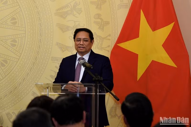 Thủ tướng Phạm Minh Chính phát biểu ý kiến.