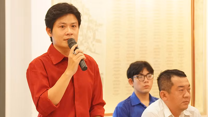 Nhạc sĩ Nguyễn Văn Chung chia sẻ về quá trình sáng tác ca khúc "Viết tiếp câu chuyện hòa bình". (Ảnh: HT)