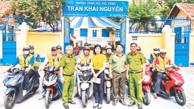 Tổ nhân dân tuần tra ra mắt tại Phường 9, Quận 5. (Ảnh CTV)