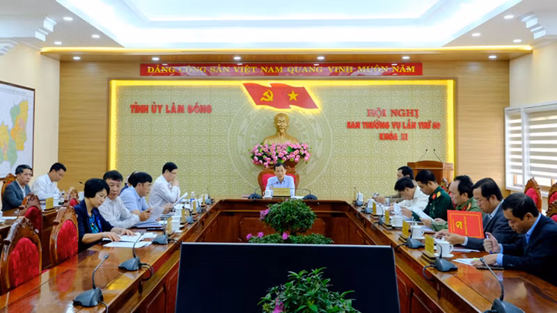Quang cảnh Hội nghị Ban Thường vụ Tỉnh ủy Lâm Đồng lần thứ 60, khóa XI. (Ảnh: minh họa)