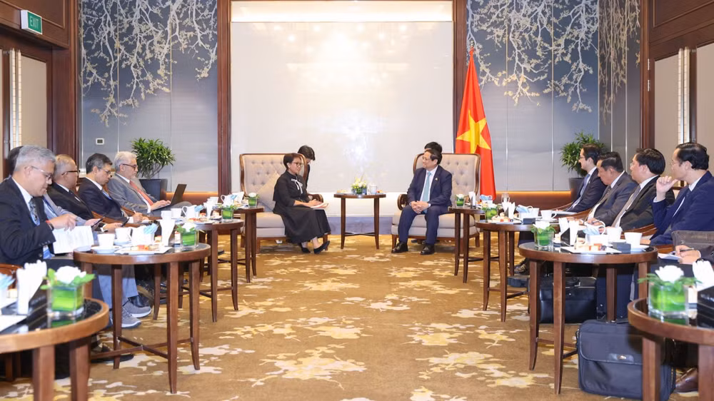 Quang cảnh buổi tiếp.