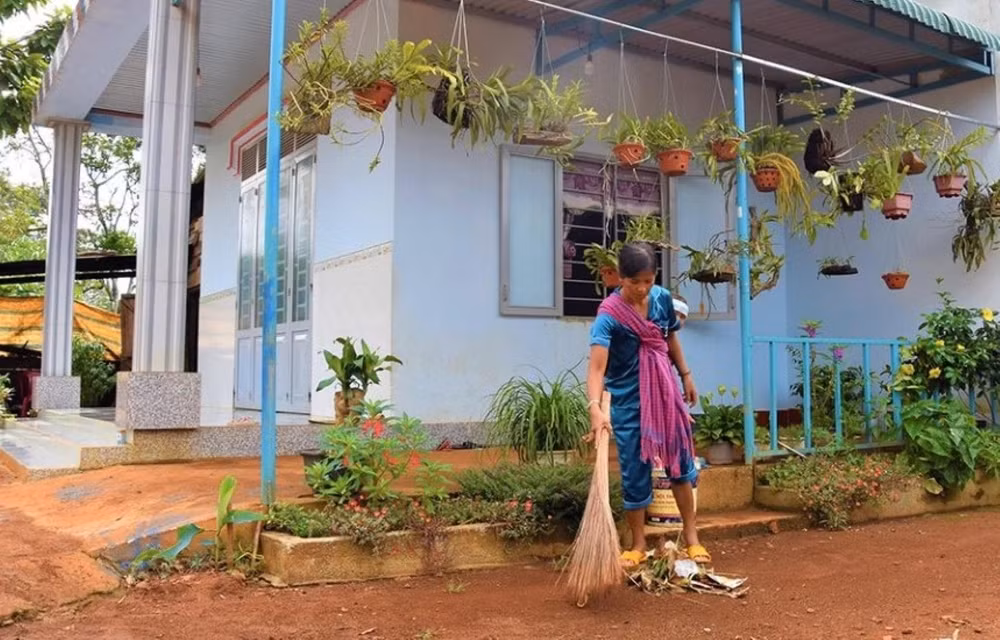 Ngôi nhà xây mới khang trang ở Bon Bù Dấp