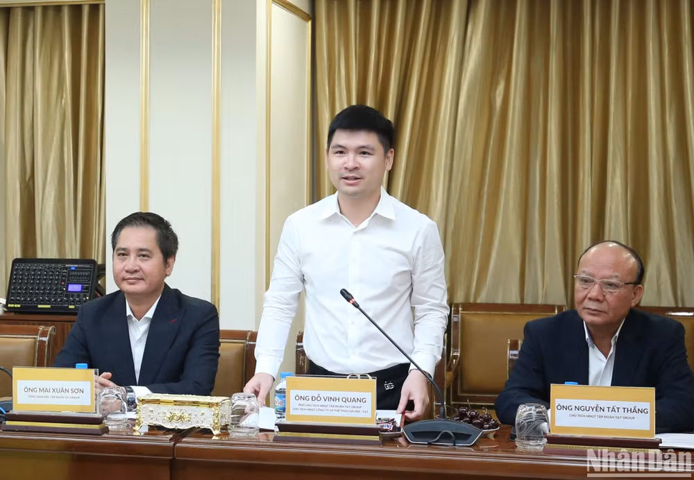 Ông Đỗ Vinh Quang – Phó Chủ tịch HĐQT Tập đoàn T&amp;T Group phát biểu tại buổi lễ.