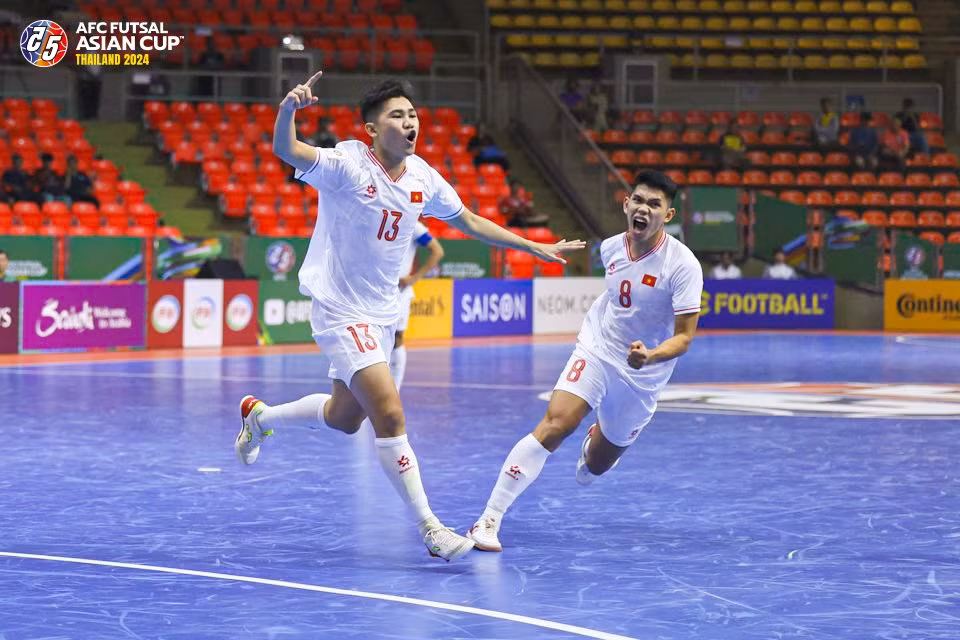 Gia Hưng ghi bàn thắng duy nhất. (Ảnh: AFC)