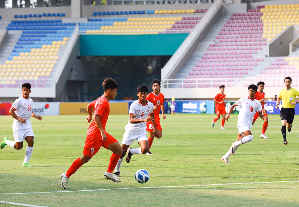 U16 Việt Nam làm chủ thế trận. (Ảnh: VFF) U16 Việt Nam làm chủ thế trận. (Ảnh: VFF)