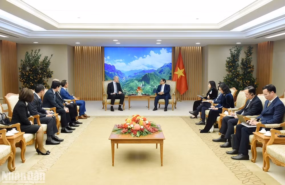 Quang cảnh buổi tiếp đón.