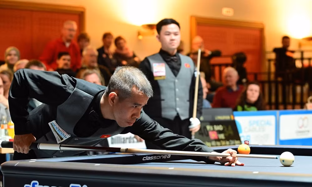 Quyết Chiến thể hiện kinh nghiệm và bản lĩnh. (Ảnh: Billard1)