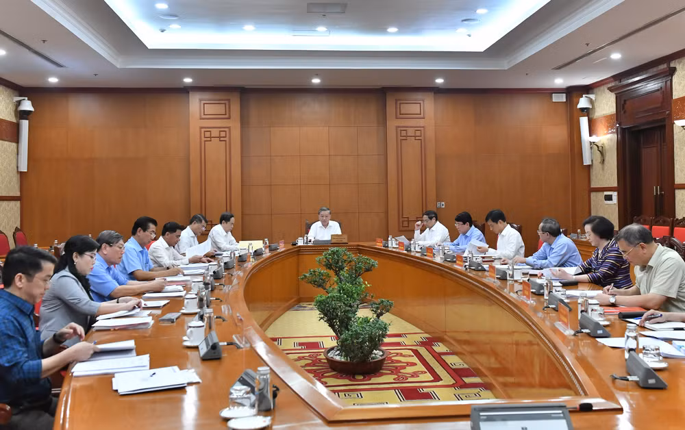 Toàn cảnh cuộc họp. (Ảnh: Đăng Khoa)