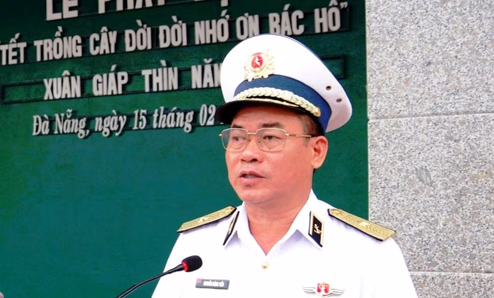 Chuẩn Đô đốc Nguyễn Đăng Tiến, Chính ủy Vùng 3 Hải quân.