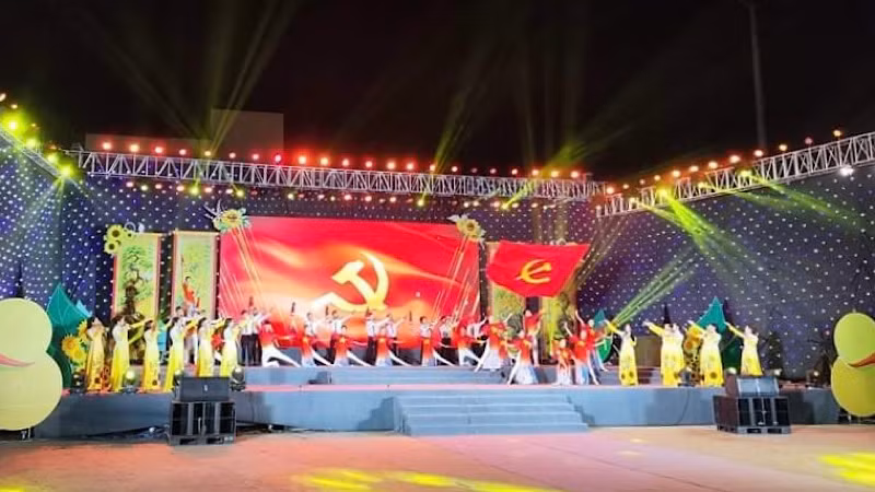 Một tiết mục tại Chương trình nghệ thuật ''Bắc Ninh chào năm mới 2024''.