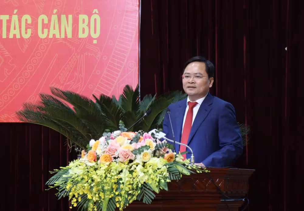 Bí thư Tỉnh ủy Bắc Ninh Nguyễn Anh Tuấn phát biểu.