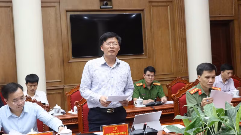 Lãnh đạo Sở Khoa học và Công nghệ báo cáo kết quả triển khai Nghị quyết 57-NQ/TW.