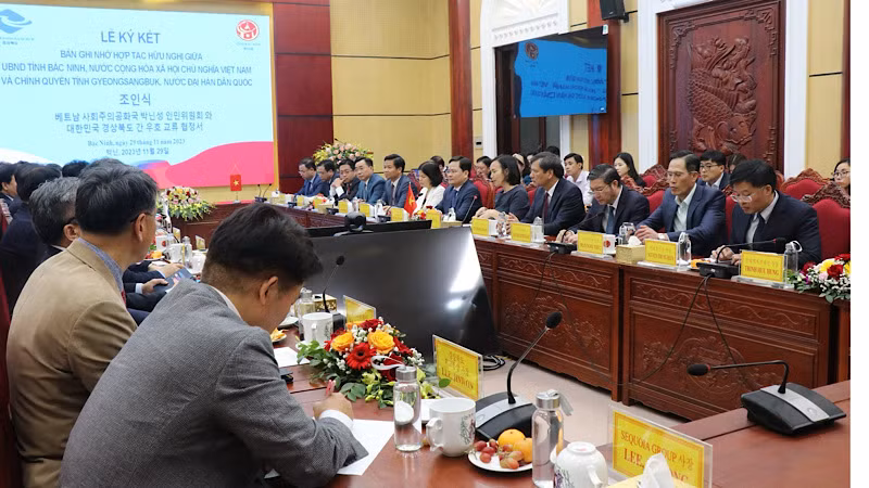 Quang cảnh Lễ ký kết.