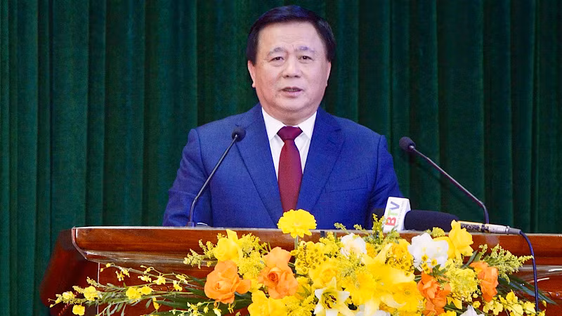 Giáo sư, Tiến sĩ Nguyễn Xuân Thắng phát biểu chỉ đạo tại buổi lễ.