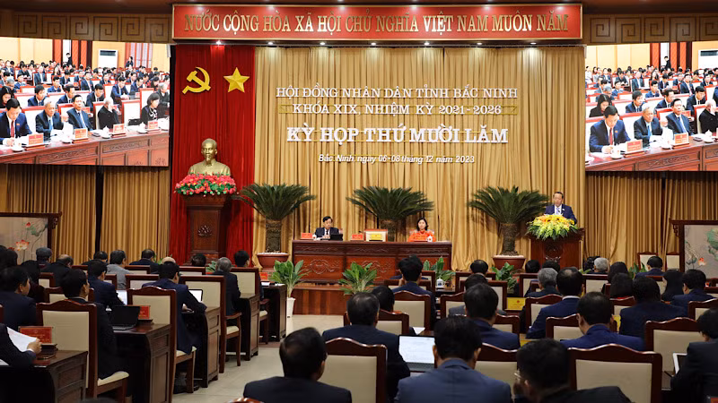 Hội đồng nhân dân tỉnh Bắc Ninh họp phiên thường kỳ cuối năm.